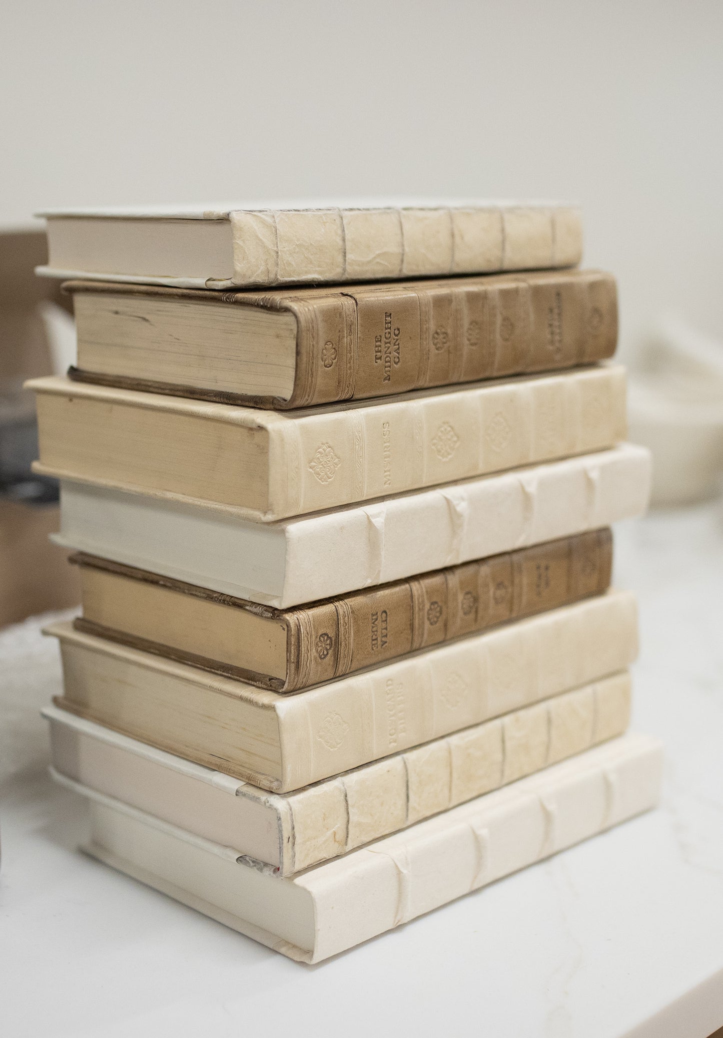 Tan Leather Decorative Book 8.75"x5.5"