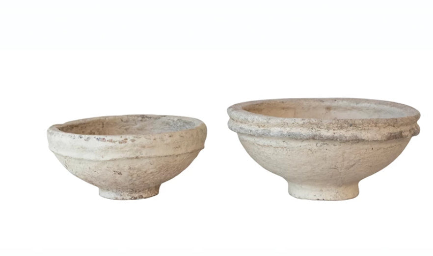 Found Decorative Paper Mache Bowl (large)