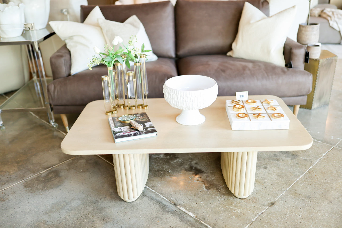 Marble and Gold Tic-Tac-Toe Box