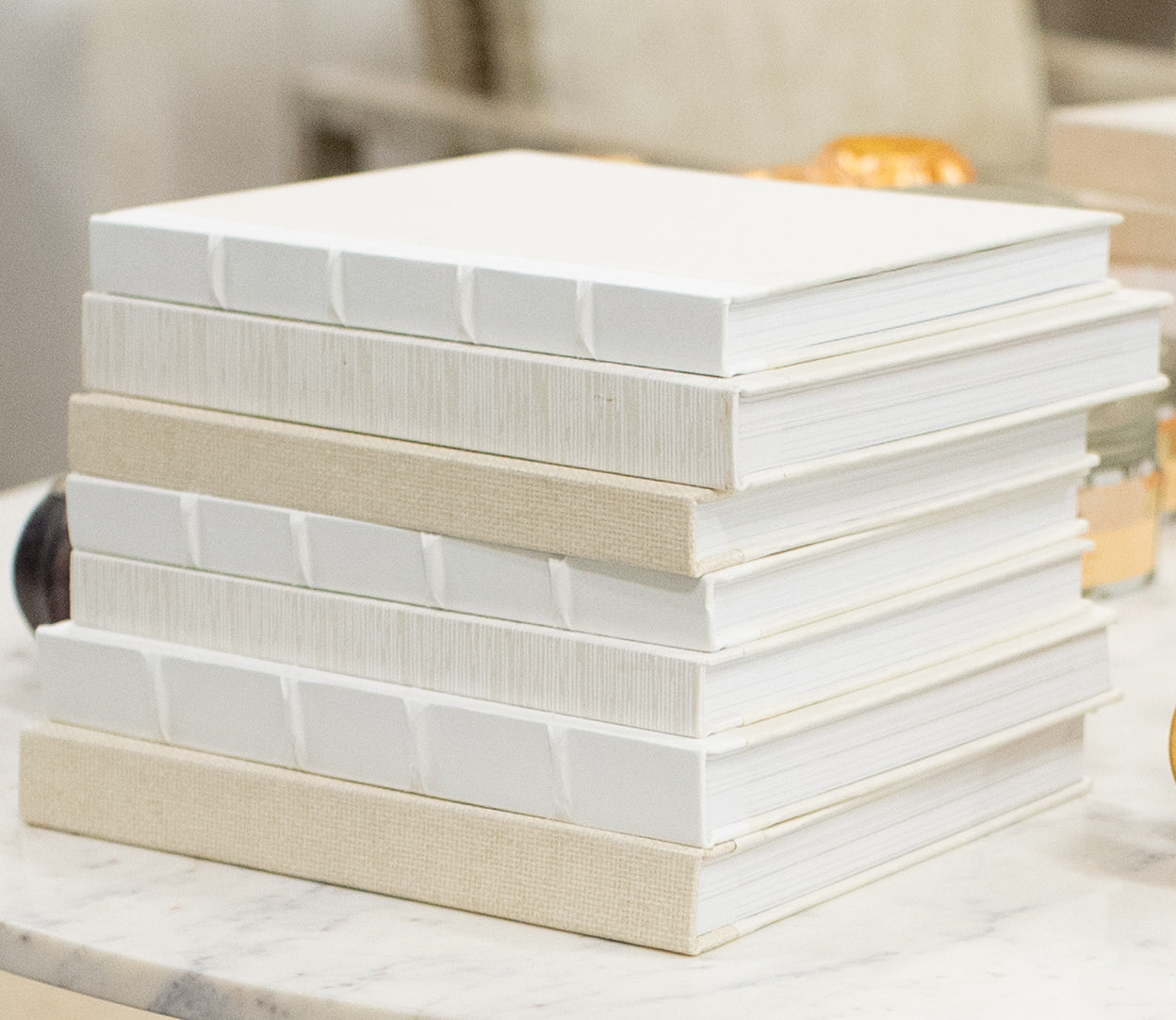 Large Decorative Book, Grasscloth Binding 12.25"x10.25"