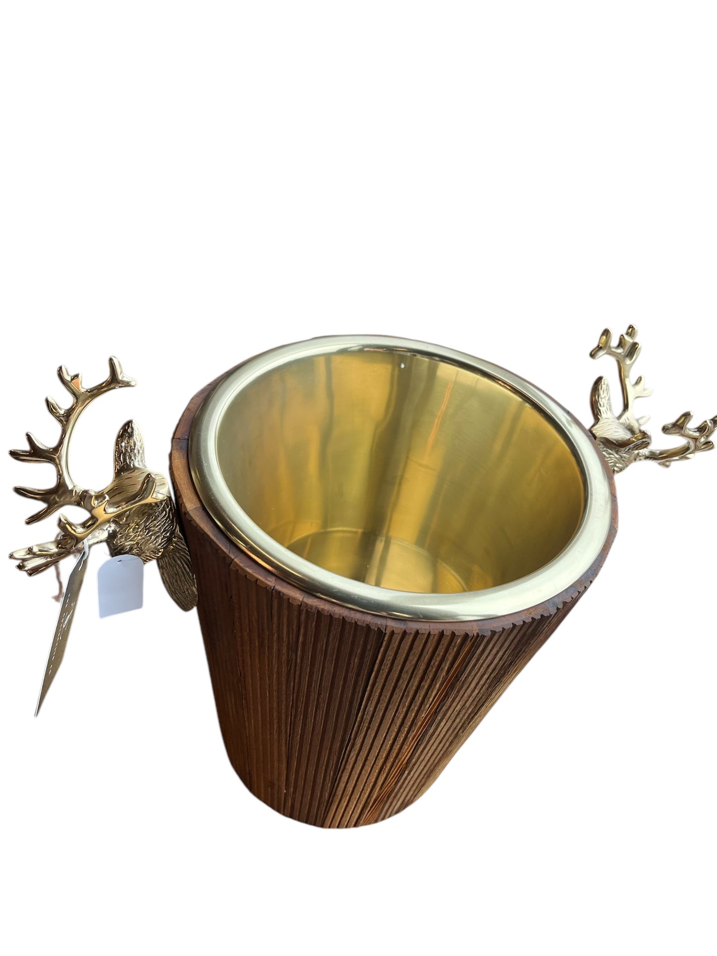 Wine Cooler w/ Brass Stags He