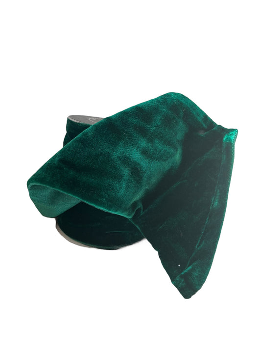 Emerald Velvet Wreath Sash