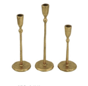 Gold Candle Holder Set