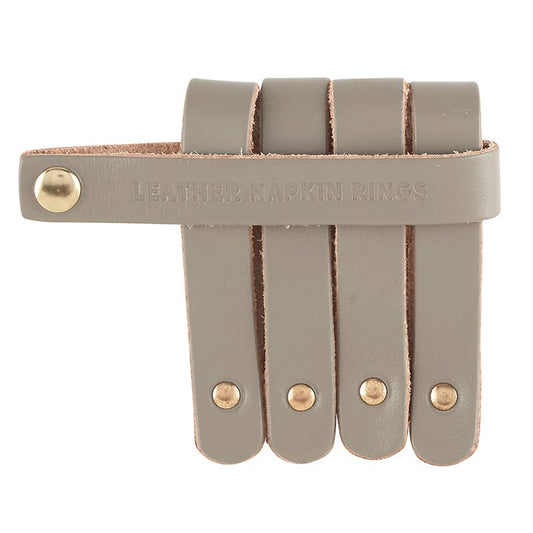 Leather Accessory Ring - Grey