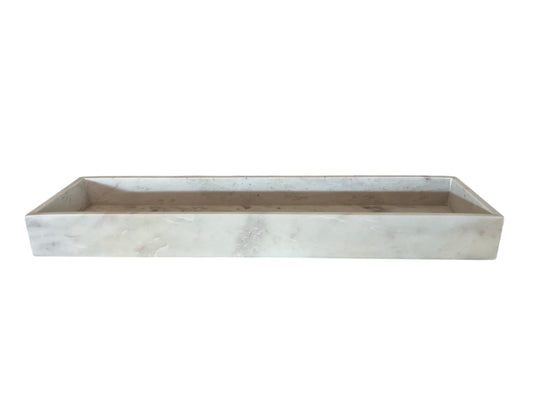 XL White Marble Tray