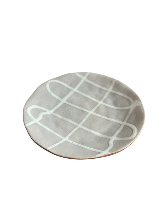6" Round Stoneware Plate,
