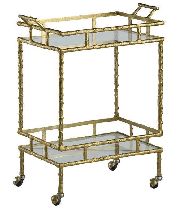 Brass Antique Bar Cart