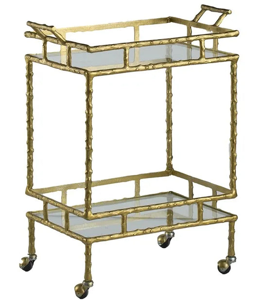 Brass Antique Bar Cart