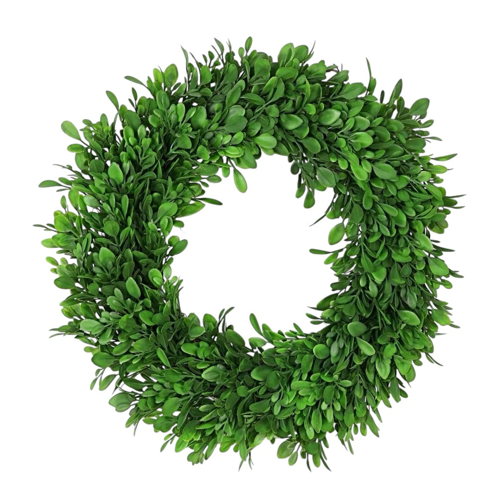 31781-12in(6.5) Wreath-Evergreen Boxwood