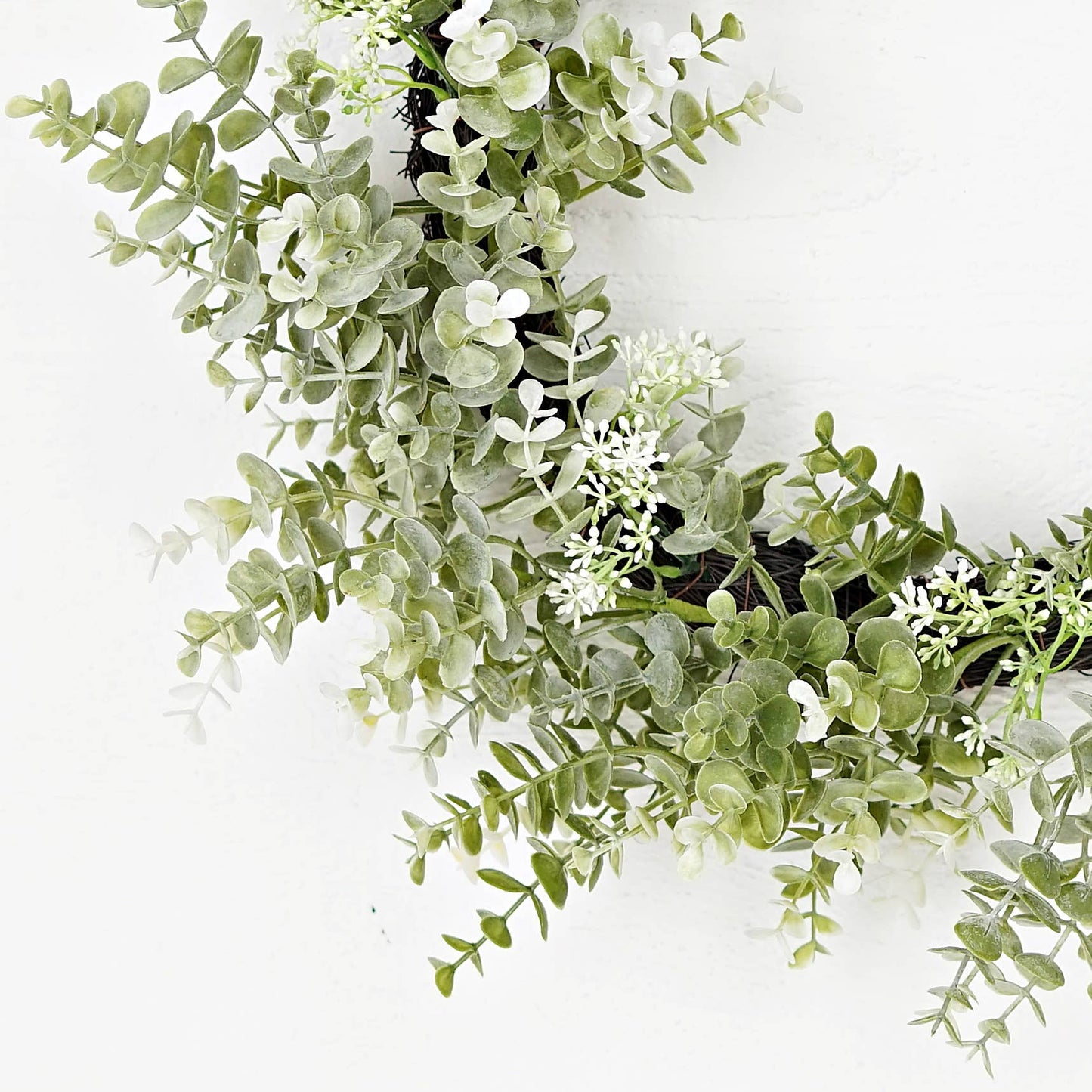 24in Twig Wreath-Sage Eucalyptus with Seeds