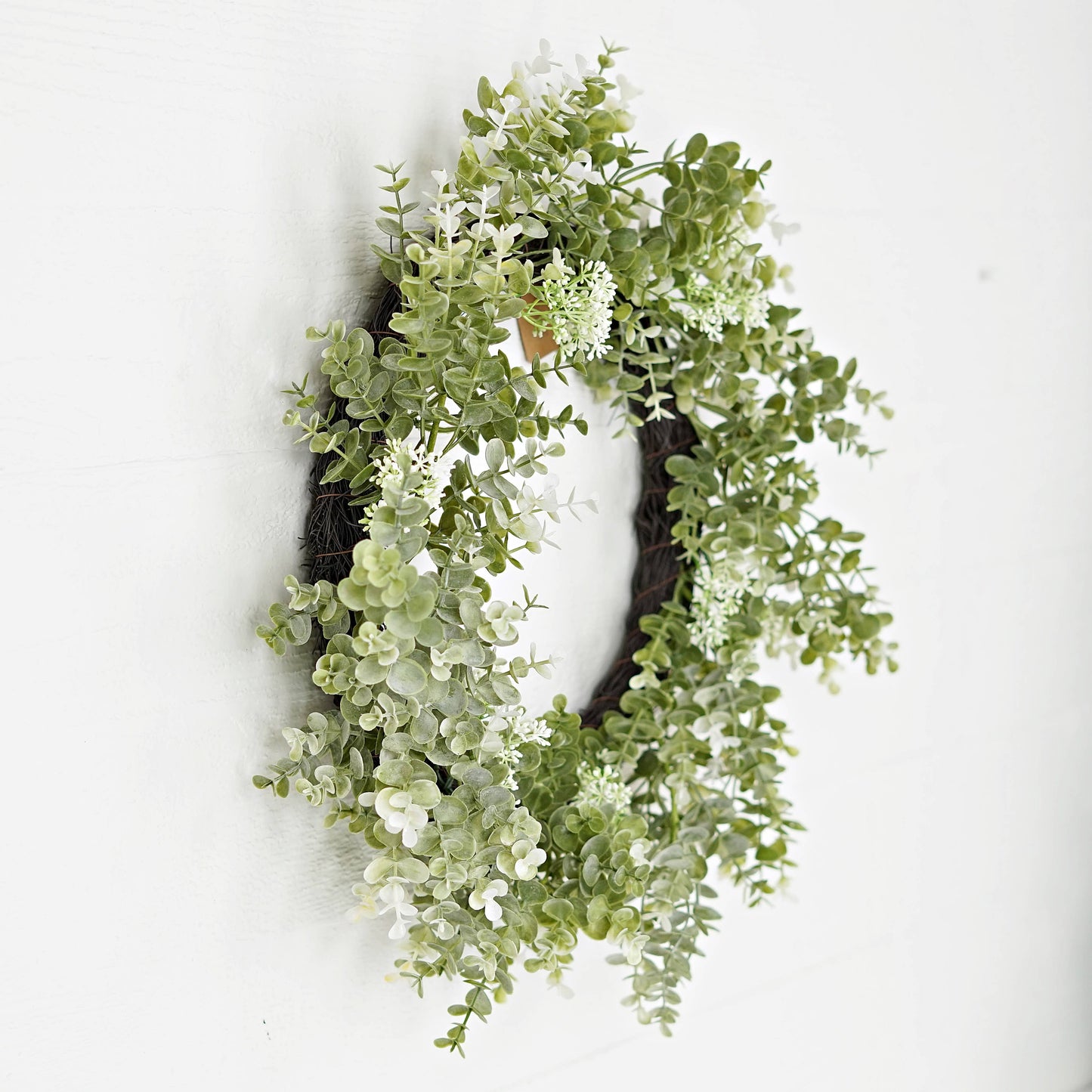 24in Twig Wreath-Sage Eucalyptus with Seeds