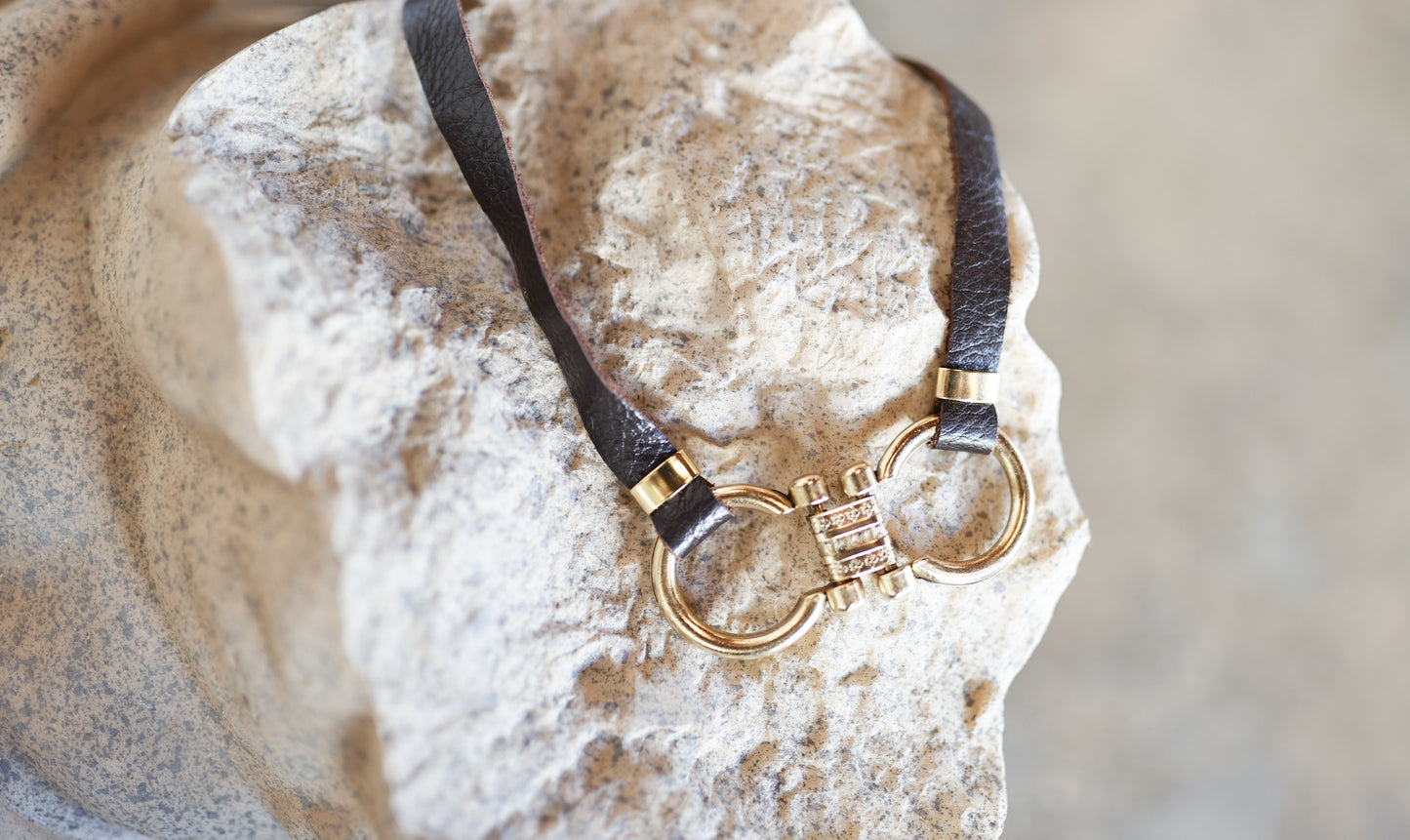 Leather Bit Necklace