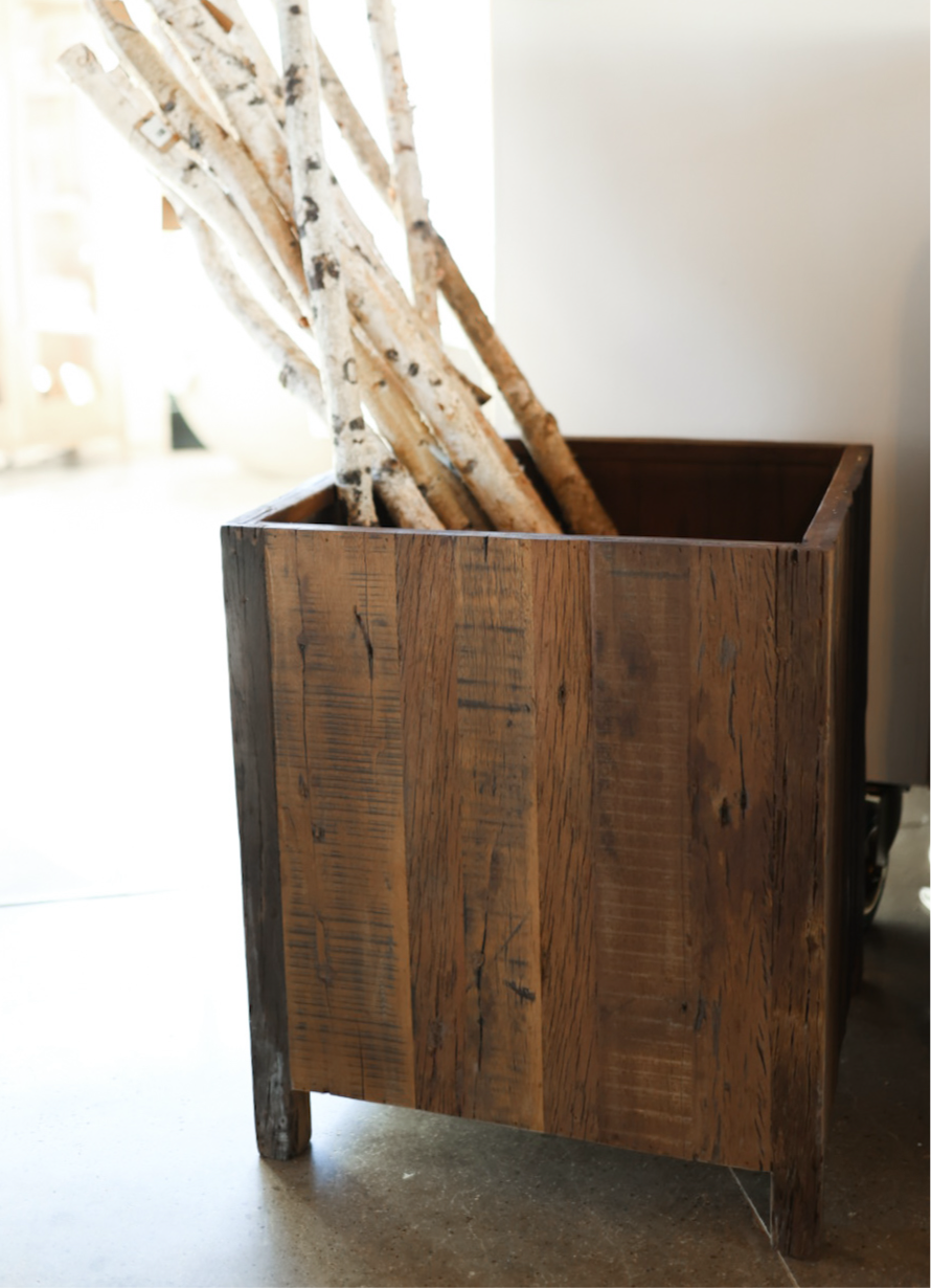 Natural Wooden Planter