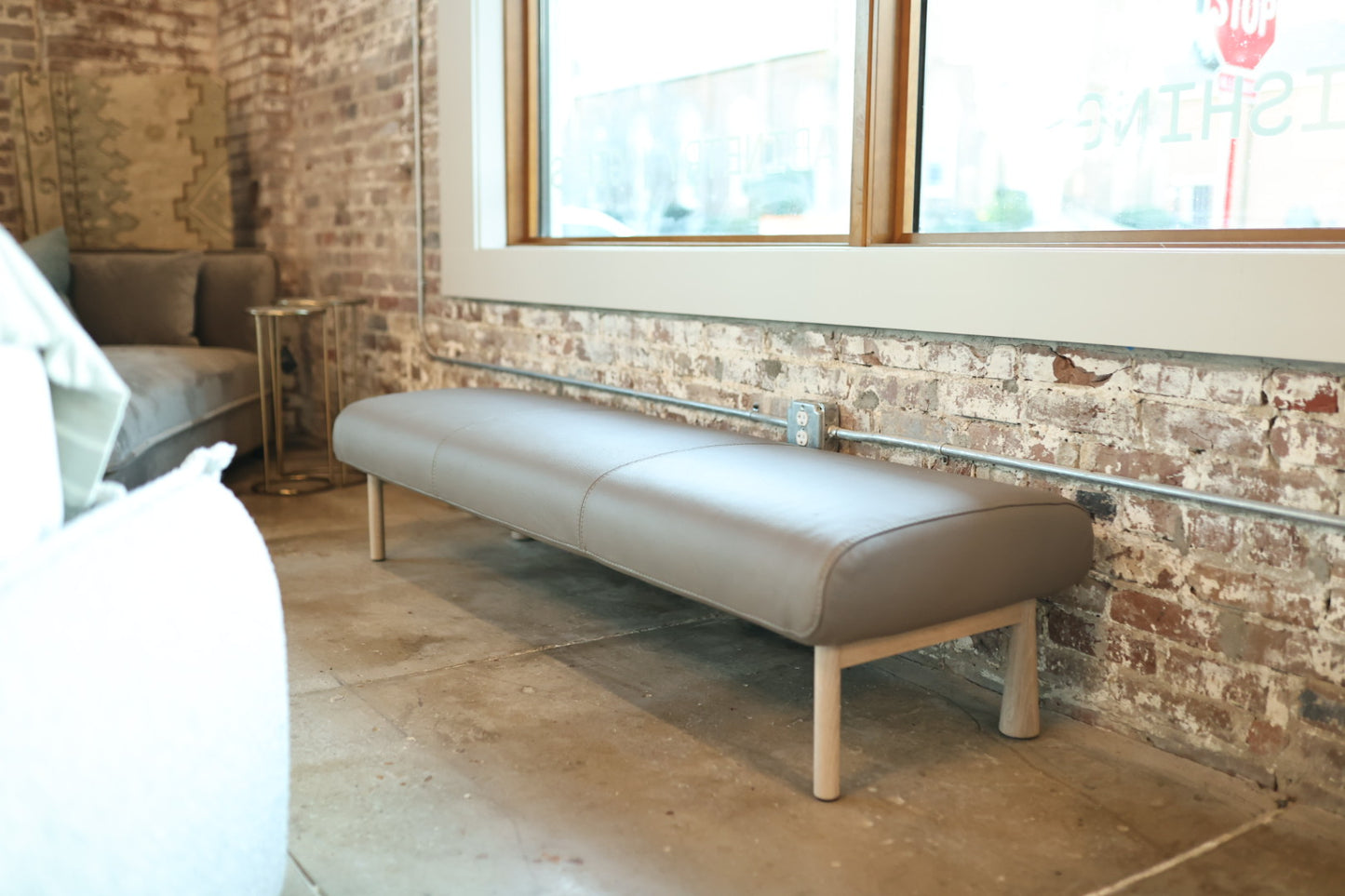 Coco Diamonds Walnut Bench