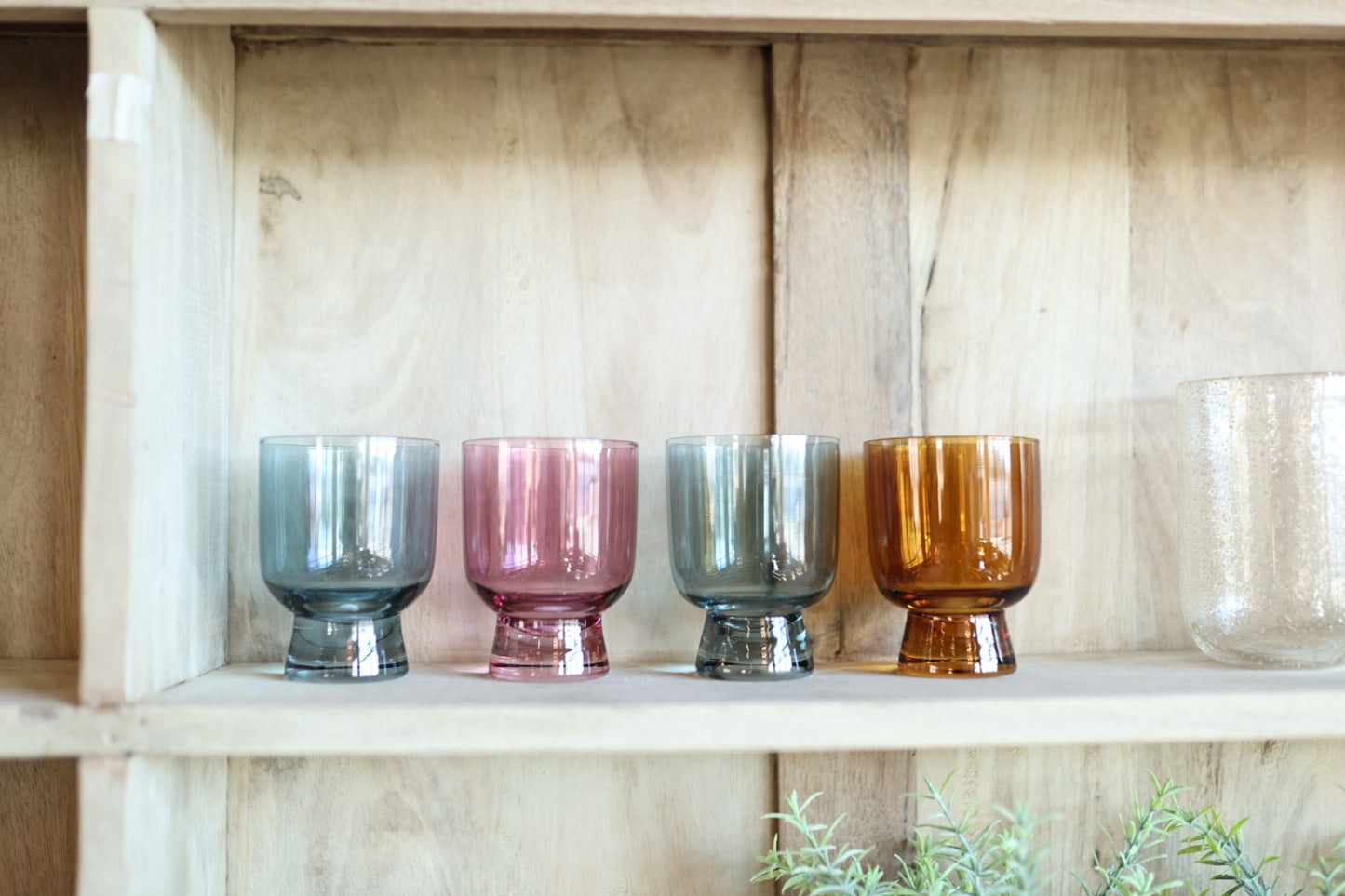 Multicolored Drinking Glass Set of 4