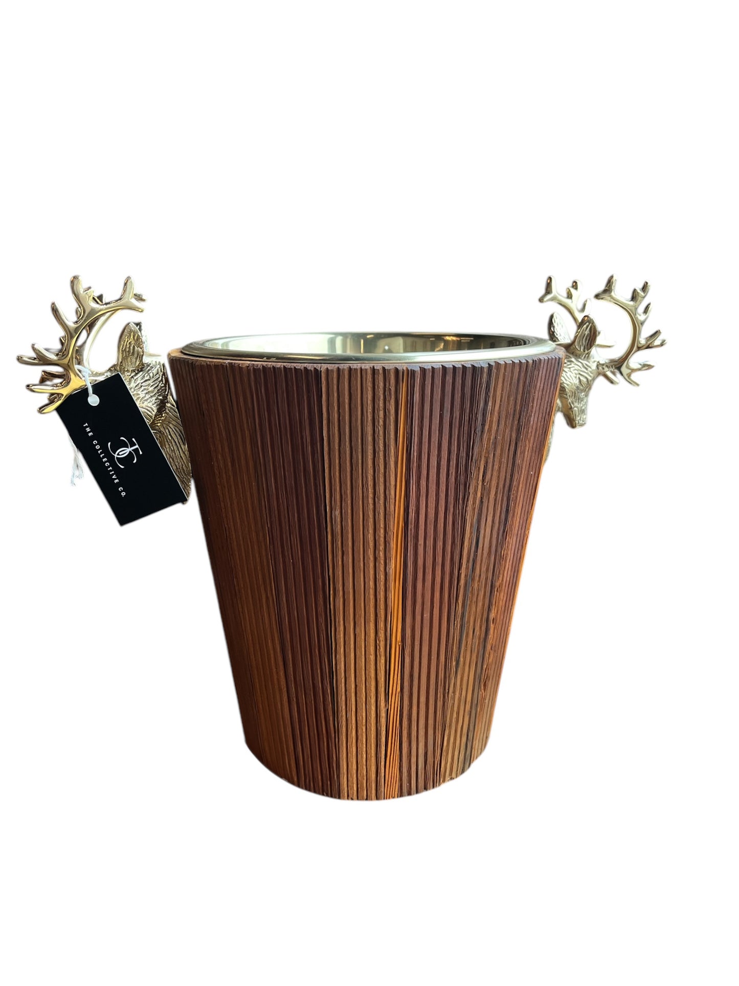 Wine Cooler w/ Brass Stags He