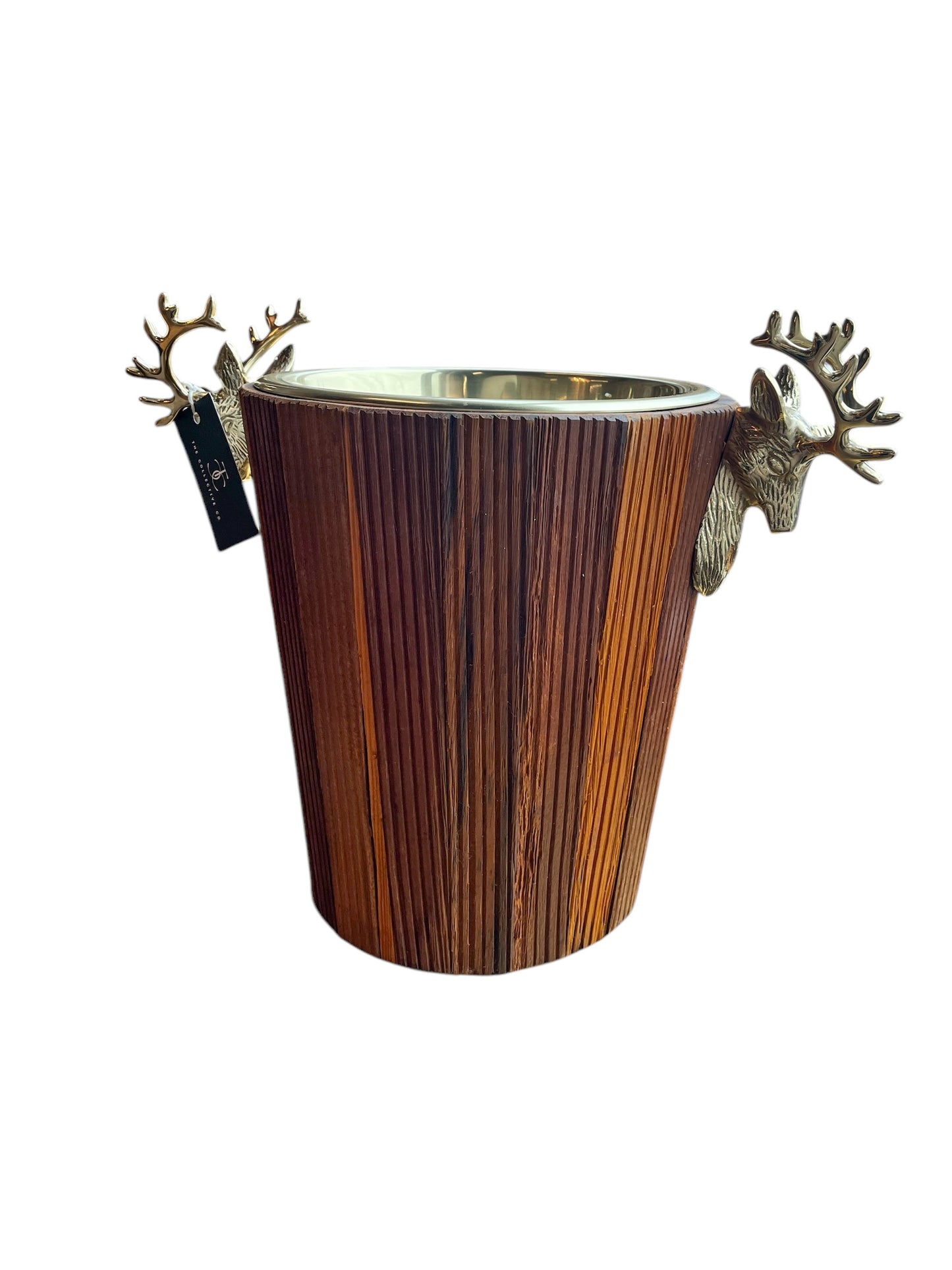 Wine Cooler w/ Brass Stags He