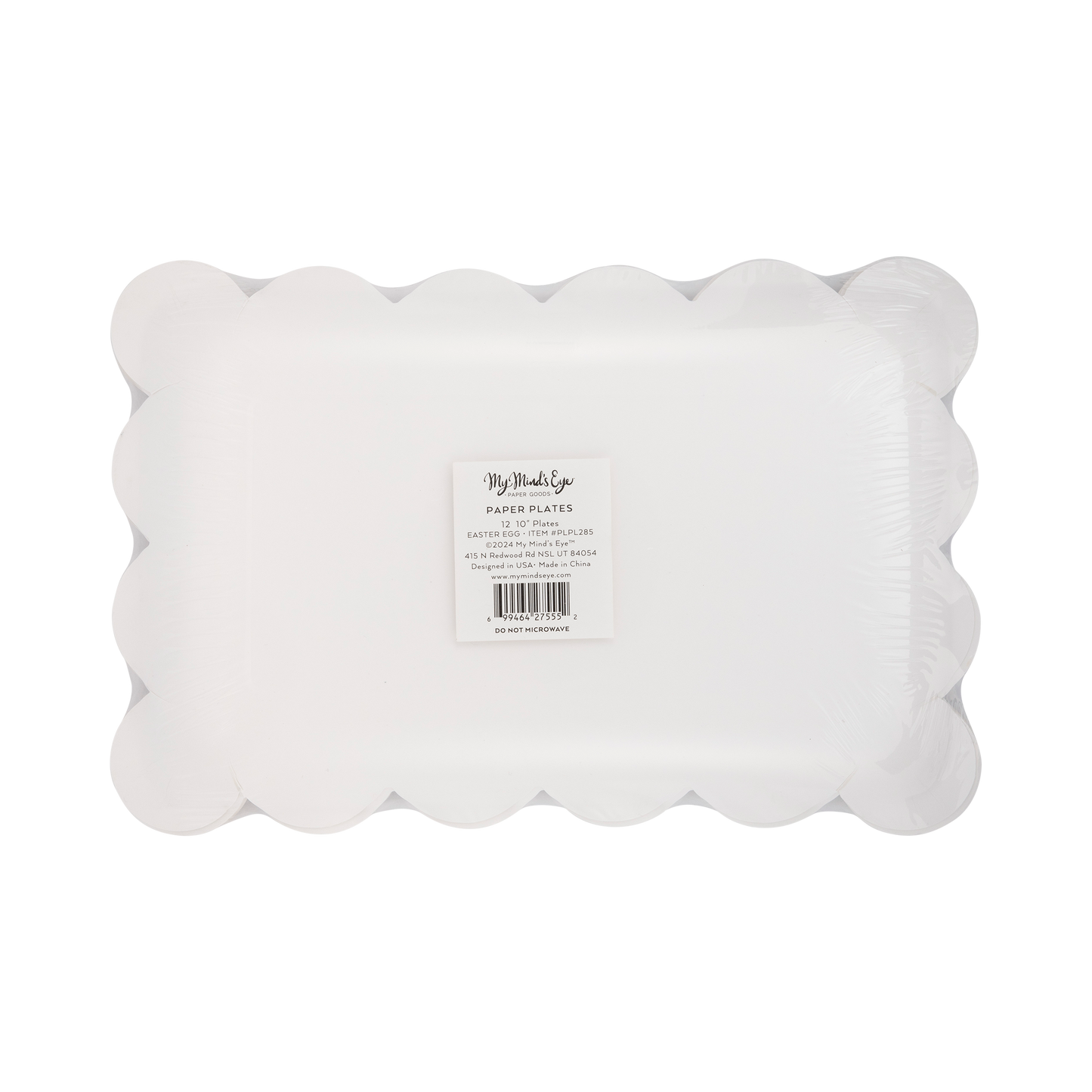 PLPL285 - Easter Eggs Scallop Paper Plate