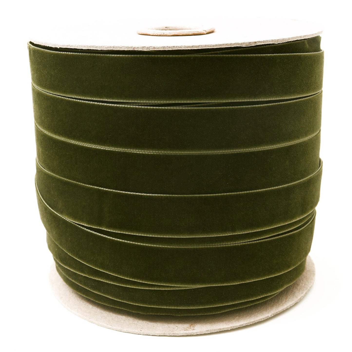 Hunter Green Swiss Velvet Ribbon - PER YARD