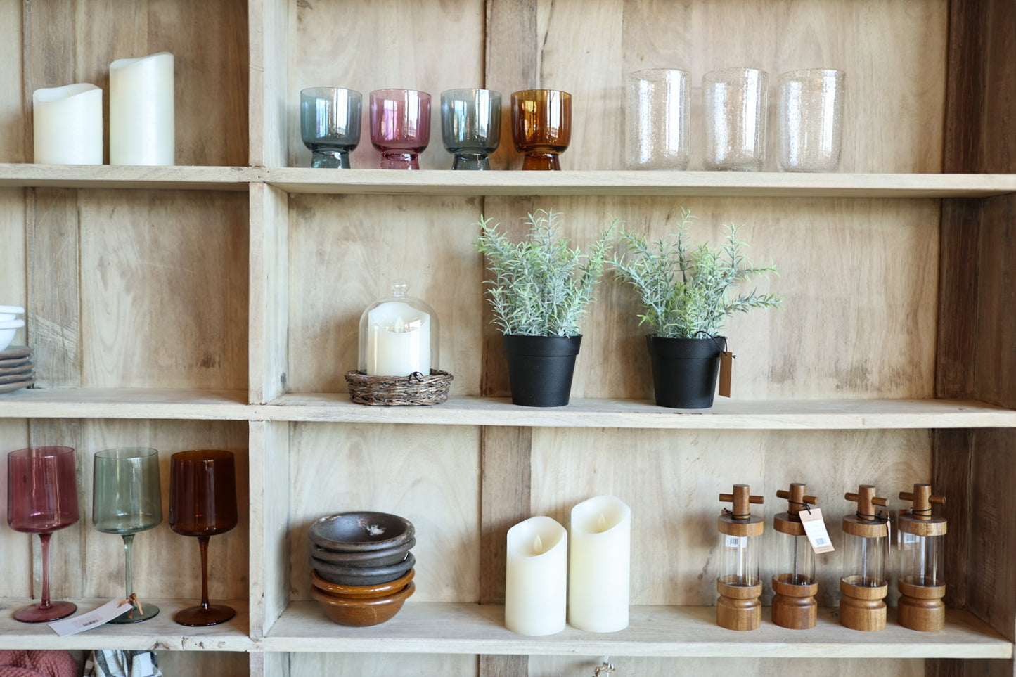 Multicolored Drinking Glass Set of 4