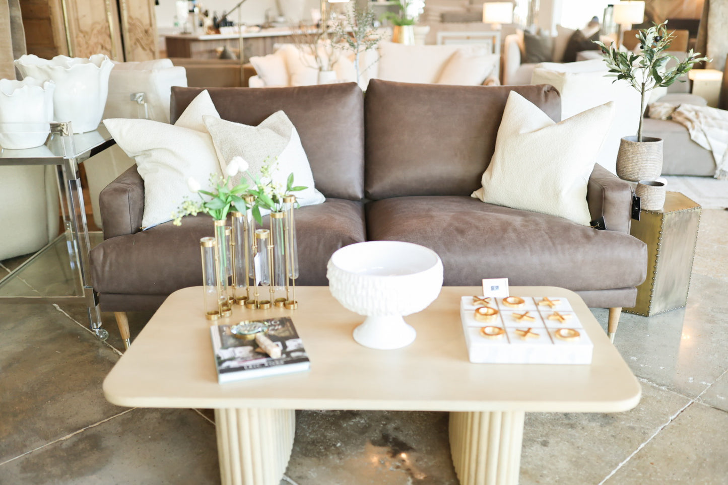 Daisy Bull Brown Sofa
