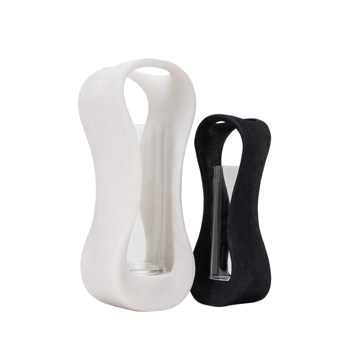 Lestro White Hurricane Candle Holder