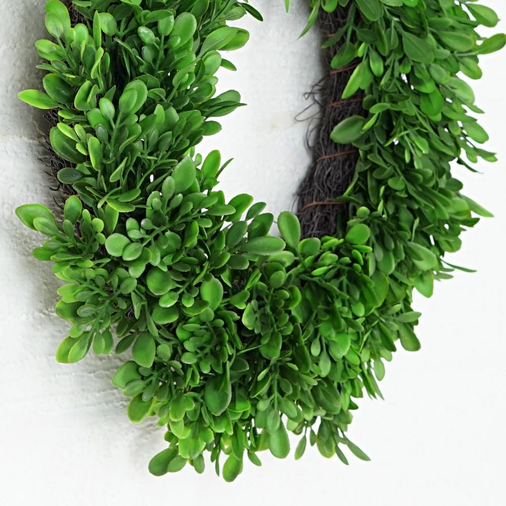 31781-12in(6.5) Wreath-Evergreen Boxwood