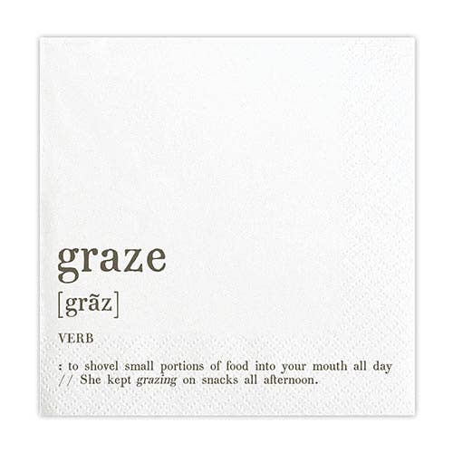 Face To Face Cocktail Napkin - Graze