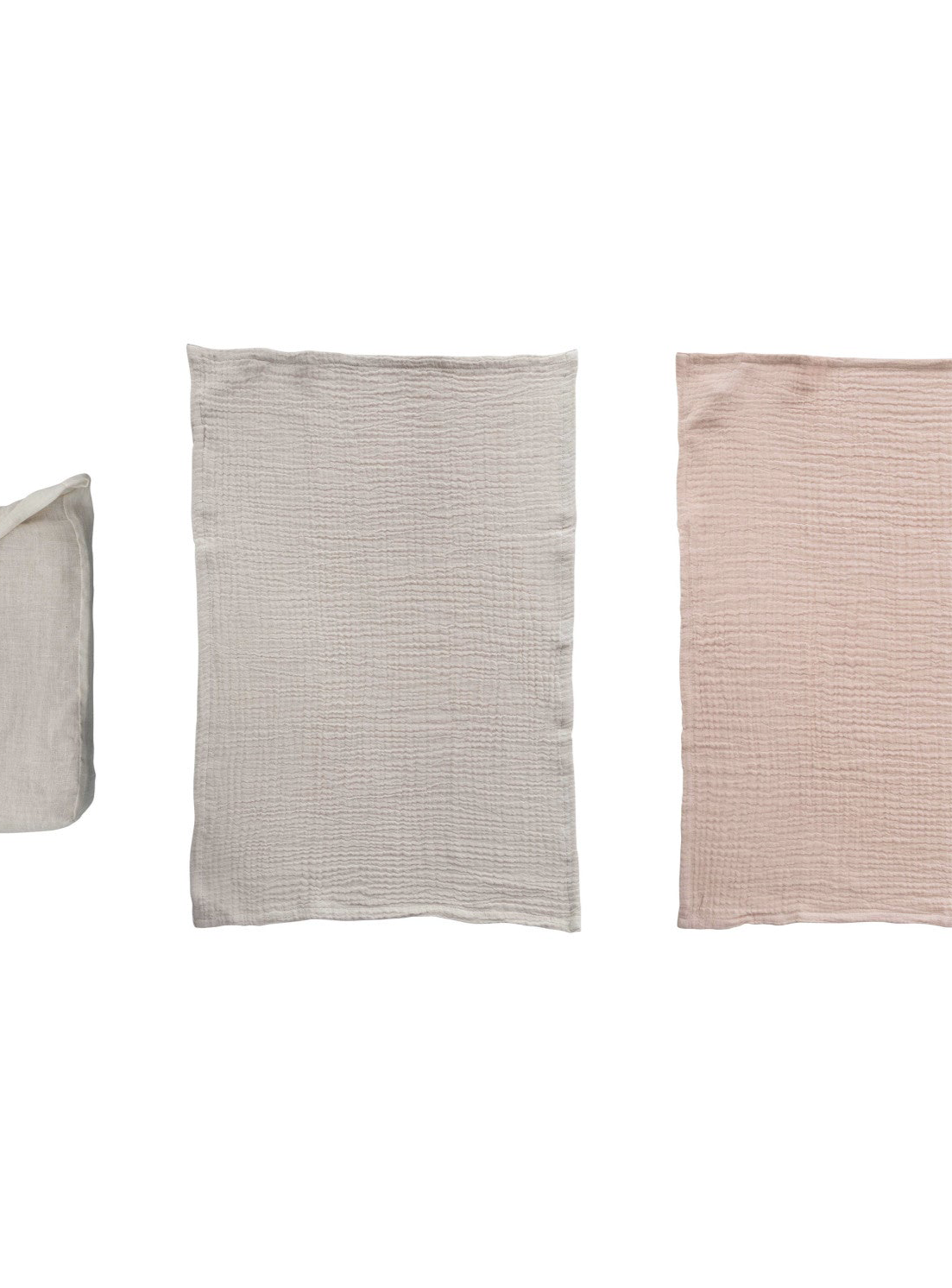 Cotton Double Cloth Tea Towel Beige