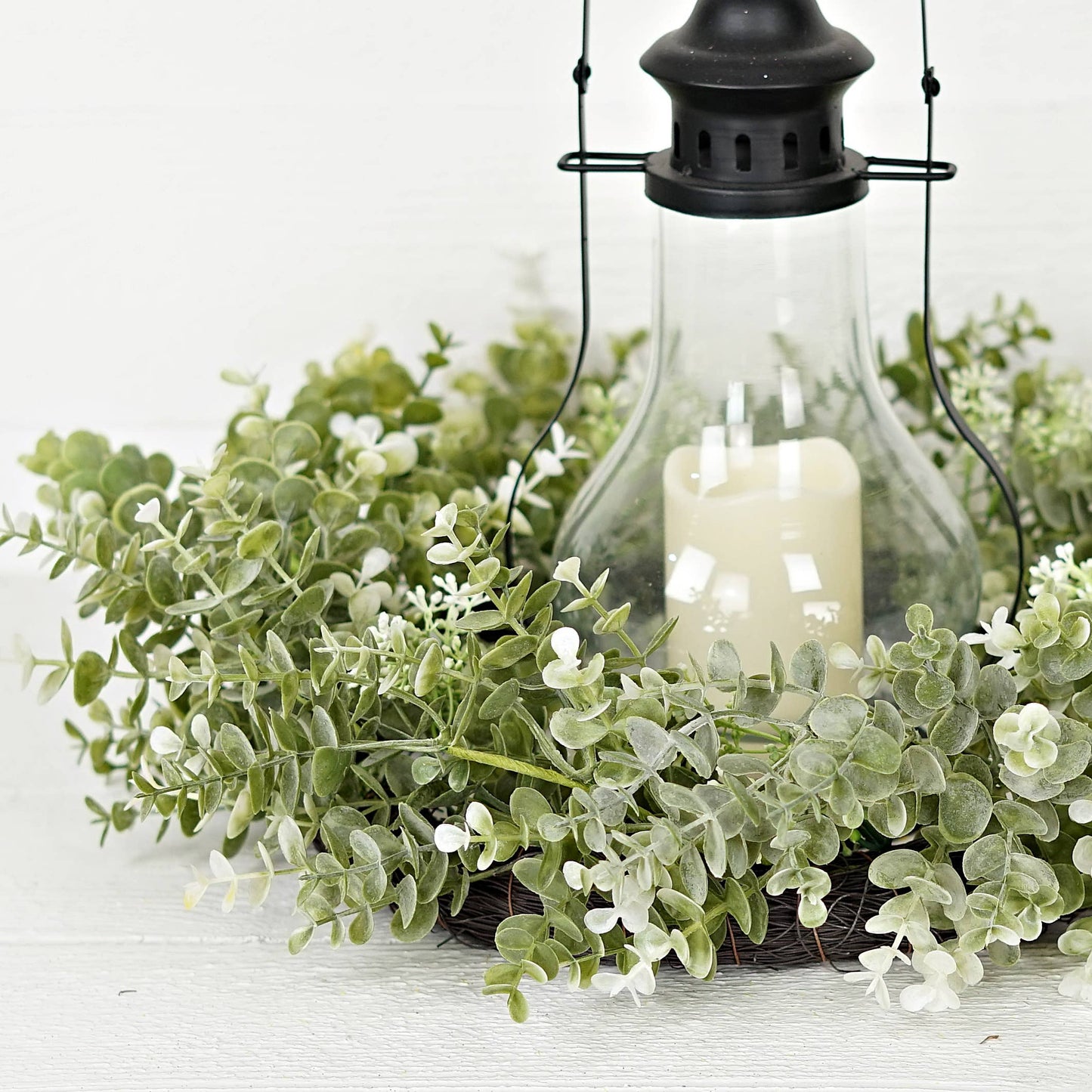 24in Twig Wreath-Sage Eucalyptus with Seeds