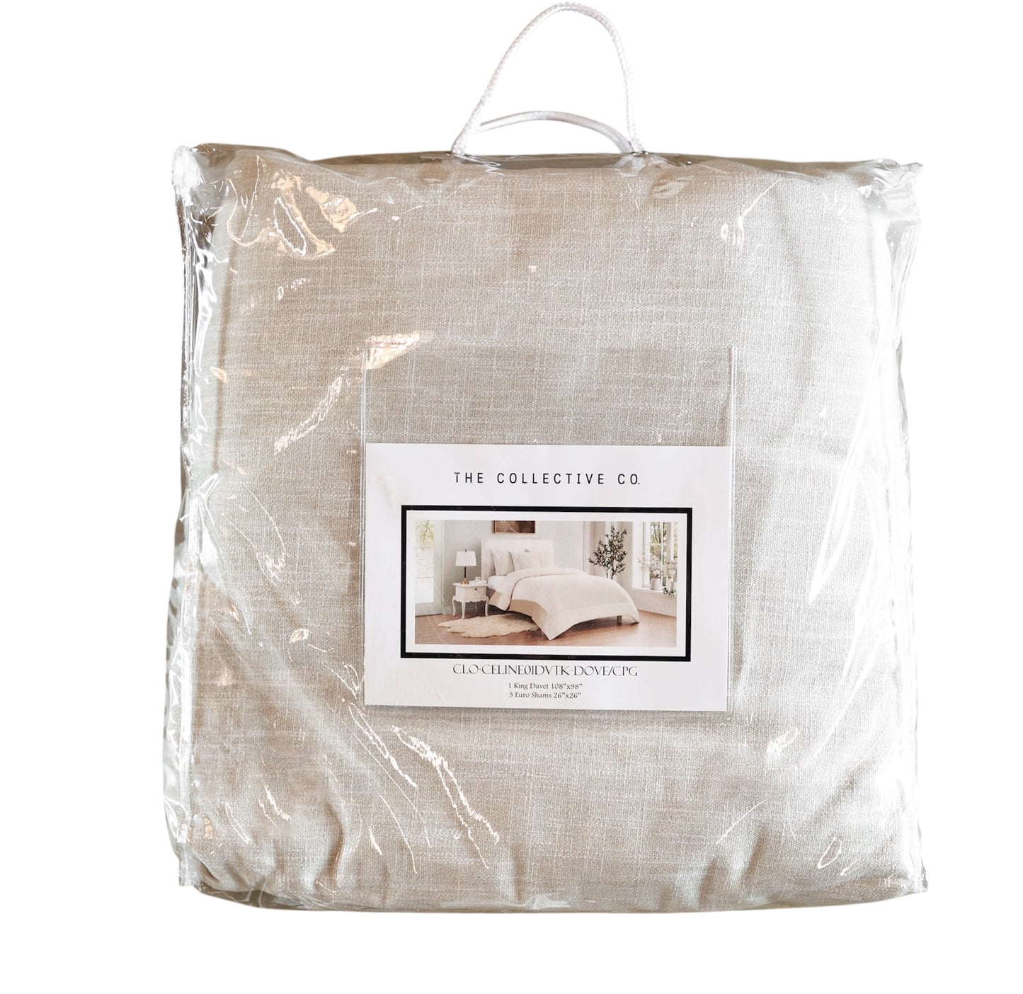 Champagne Velvet Duvet Cover with 3 Euros - King