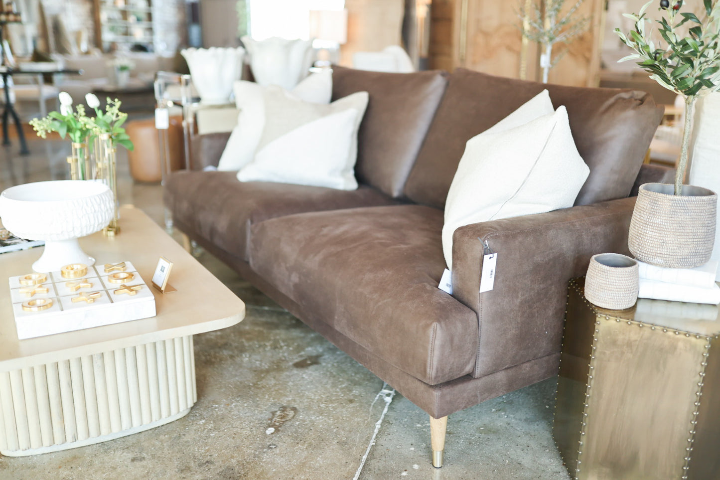 Daisy Bull Brown Sofa