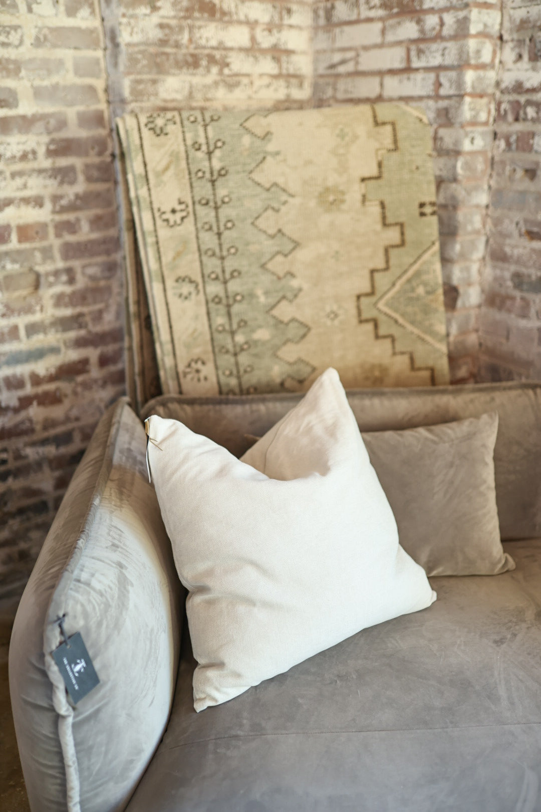 Decorative Parchment Straw Pillow