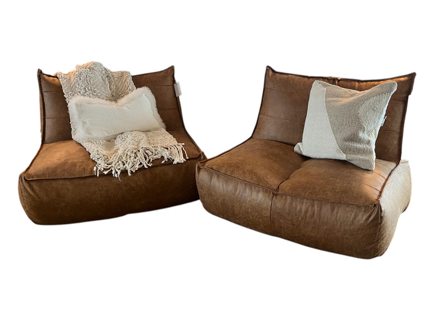 Leather Floor Chair