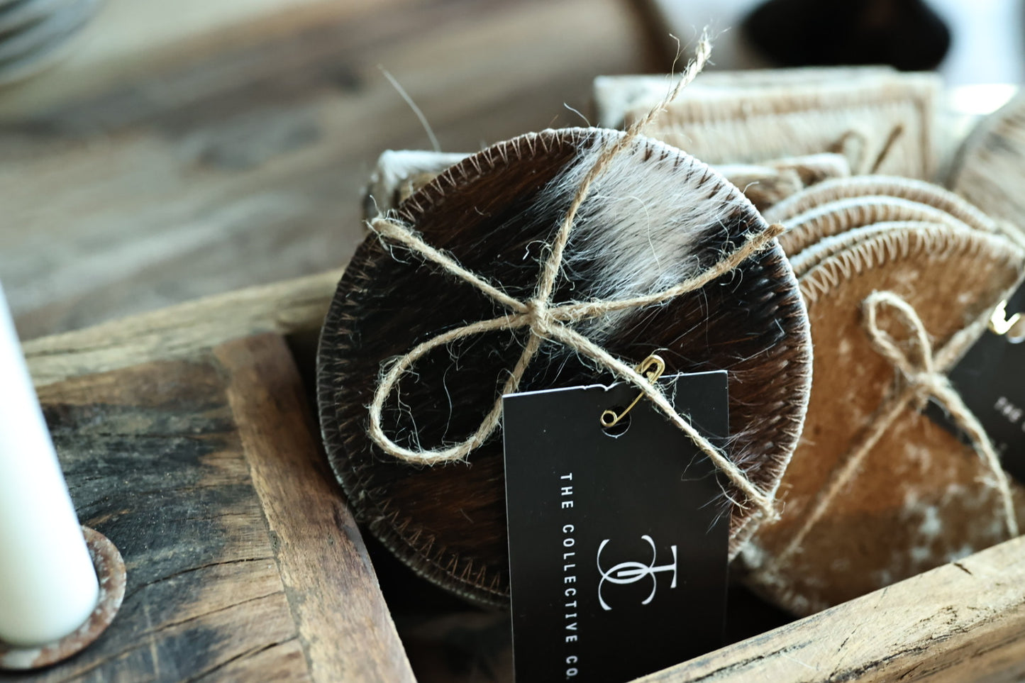 Fur Round Coasters (set of 4)