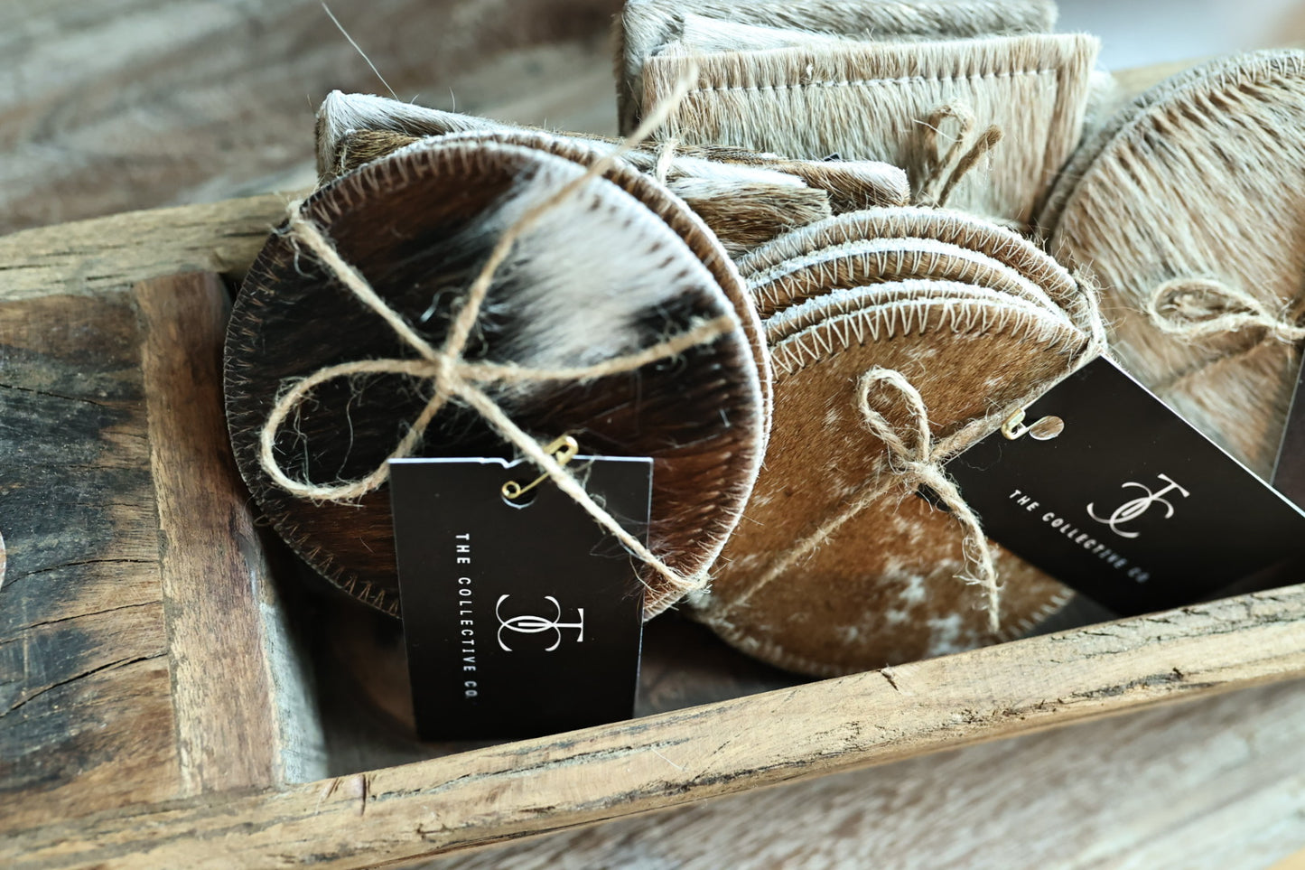 Fur Round Coasters (set of 4)