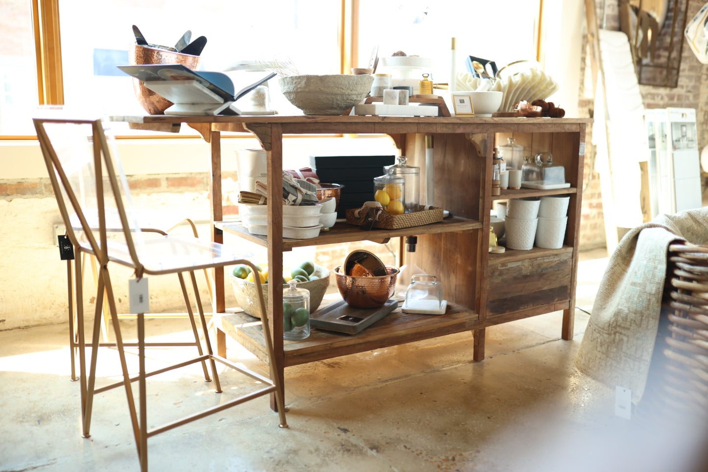 Reclaimed Wood Island