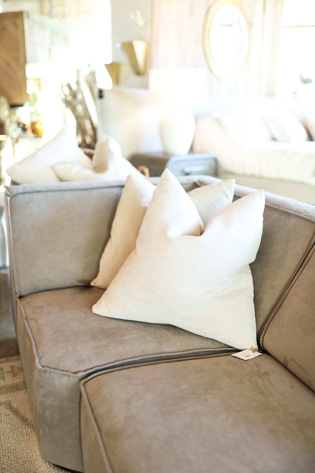 Decorative Lapis Parchment Pillow