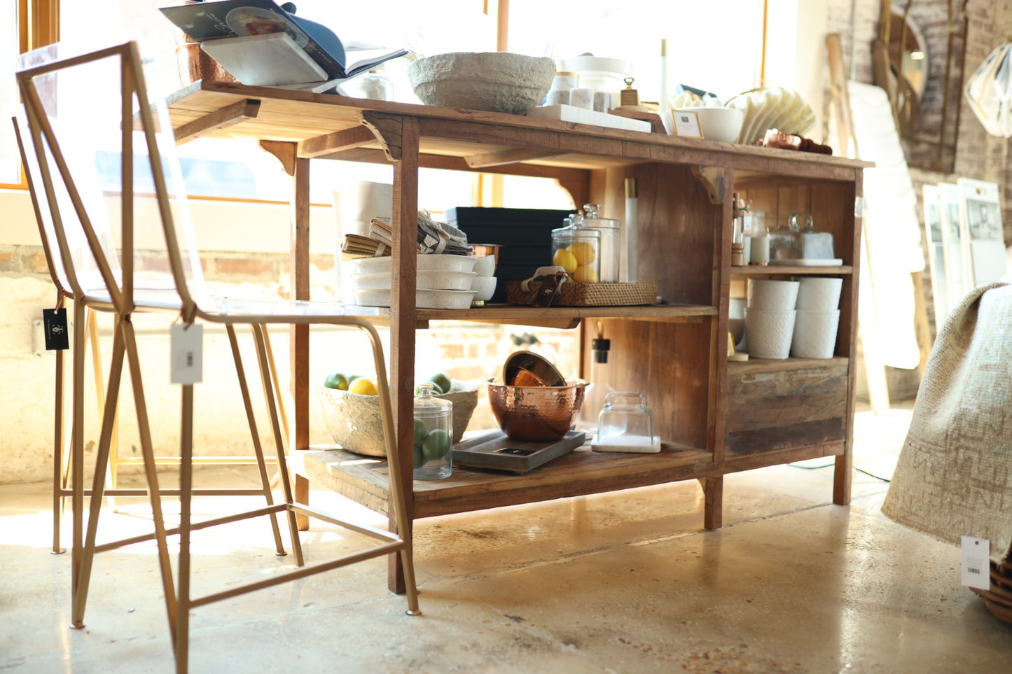 Reclaimed Wood Island