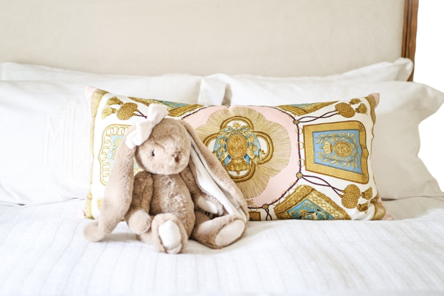 Custom Hermes Lumbar Pillow