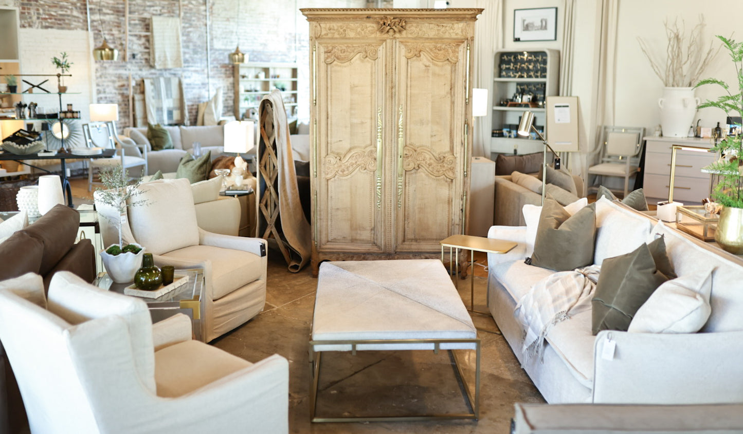 Bleached Antique French Armoire