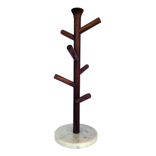 6" R x 16-3/4"H Mango Wood &