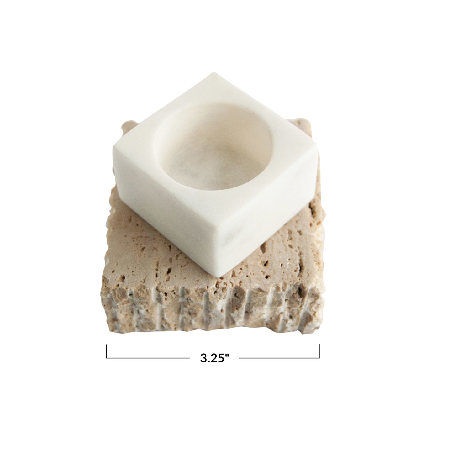 Marble and Stone Candlestick/Votive Holder