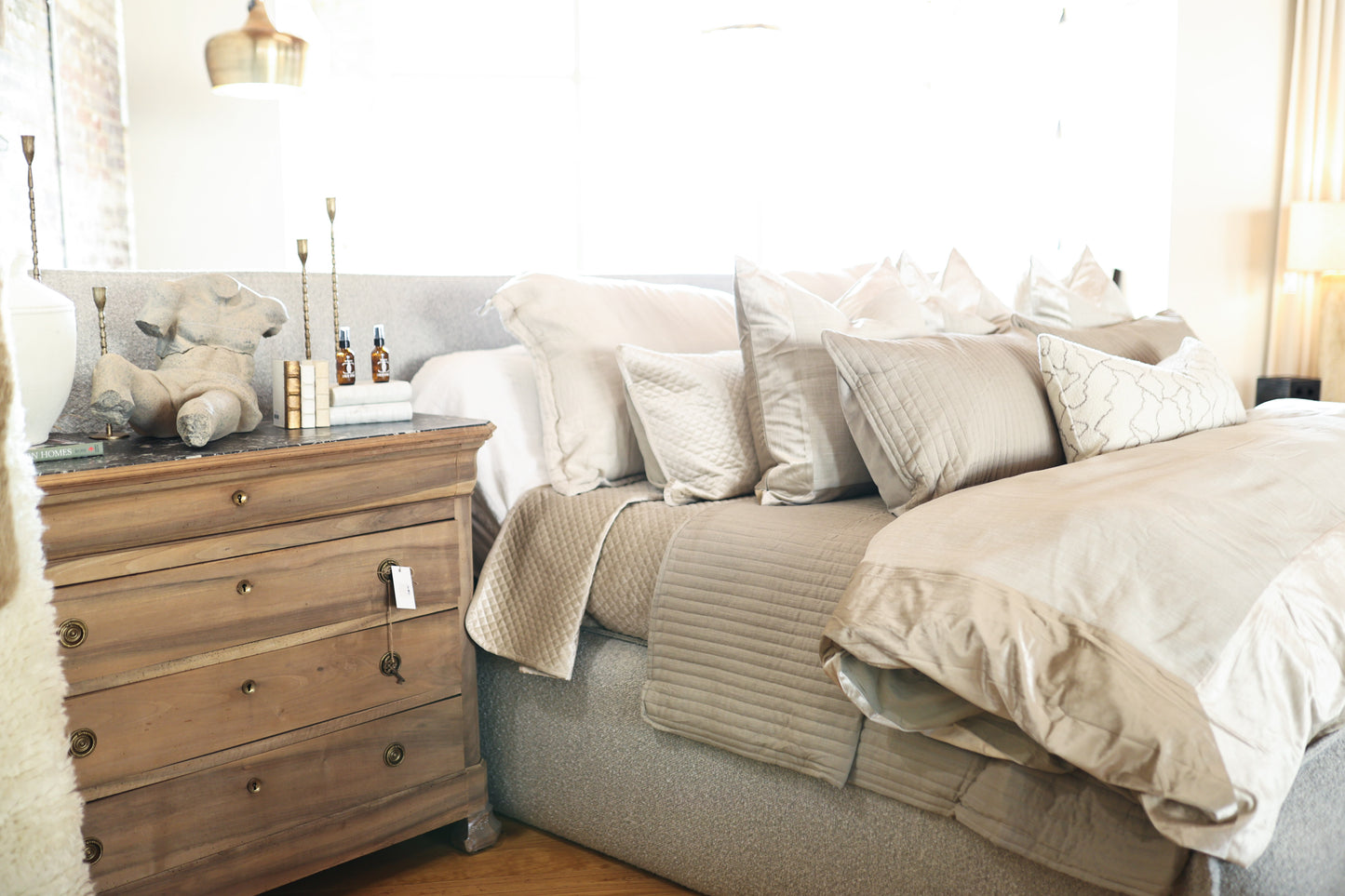 TCC Diamond Quilted Coverlet Shams - King