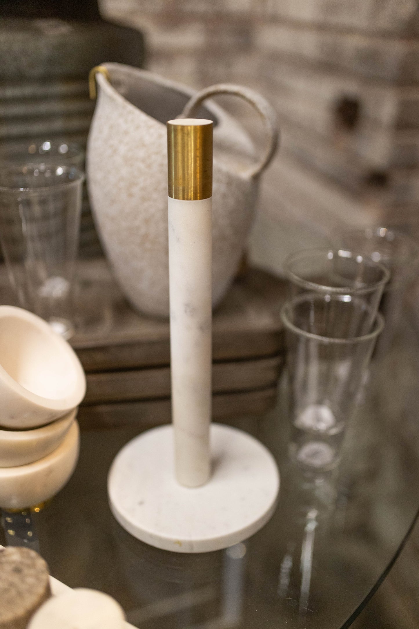 Marble Paper Towel Holder