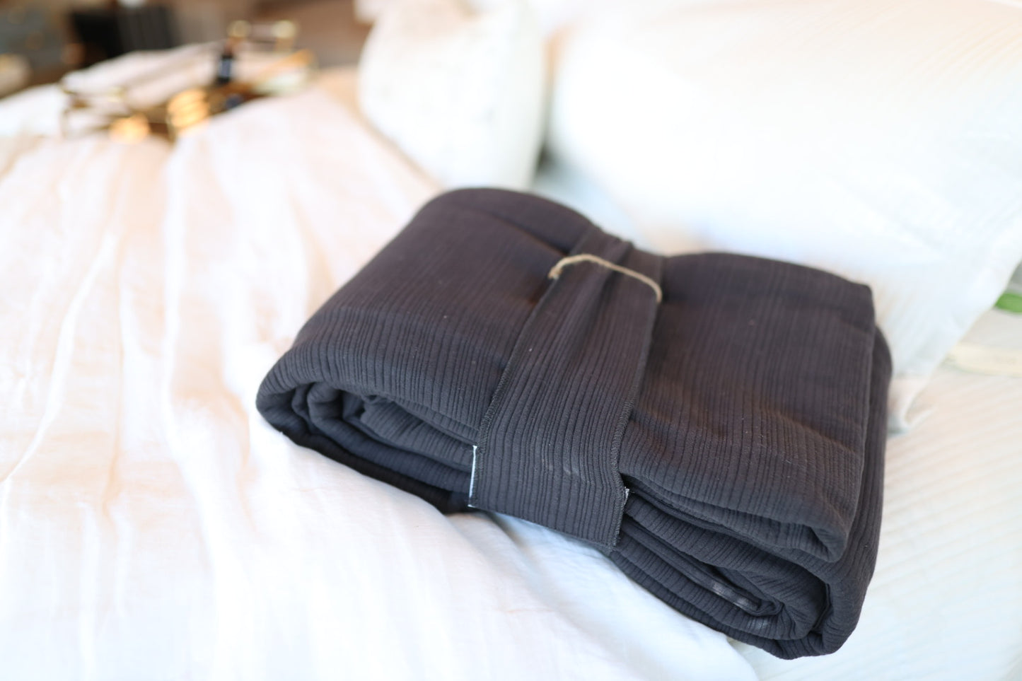 Channel Charol Grey Coverlet