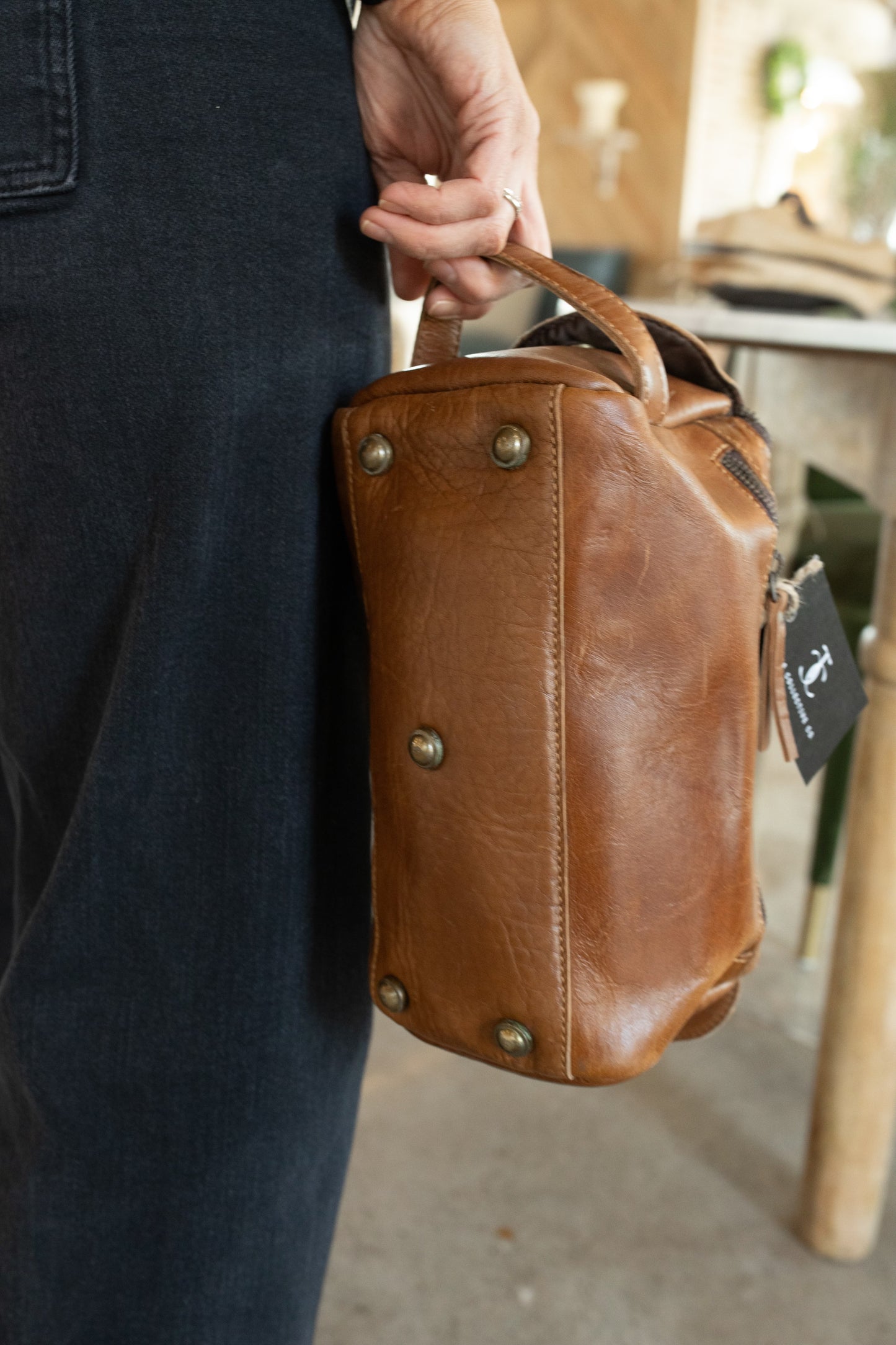 Leather Toiletry Bag