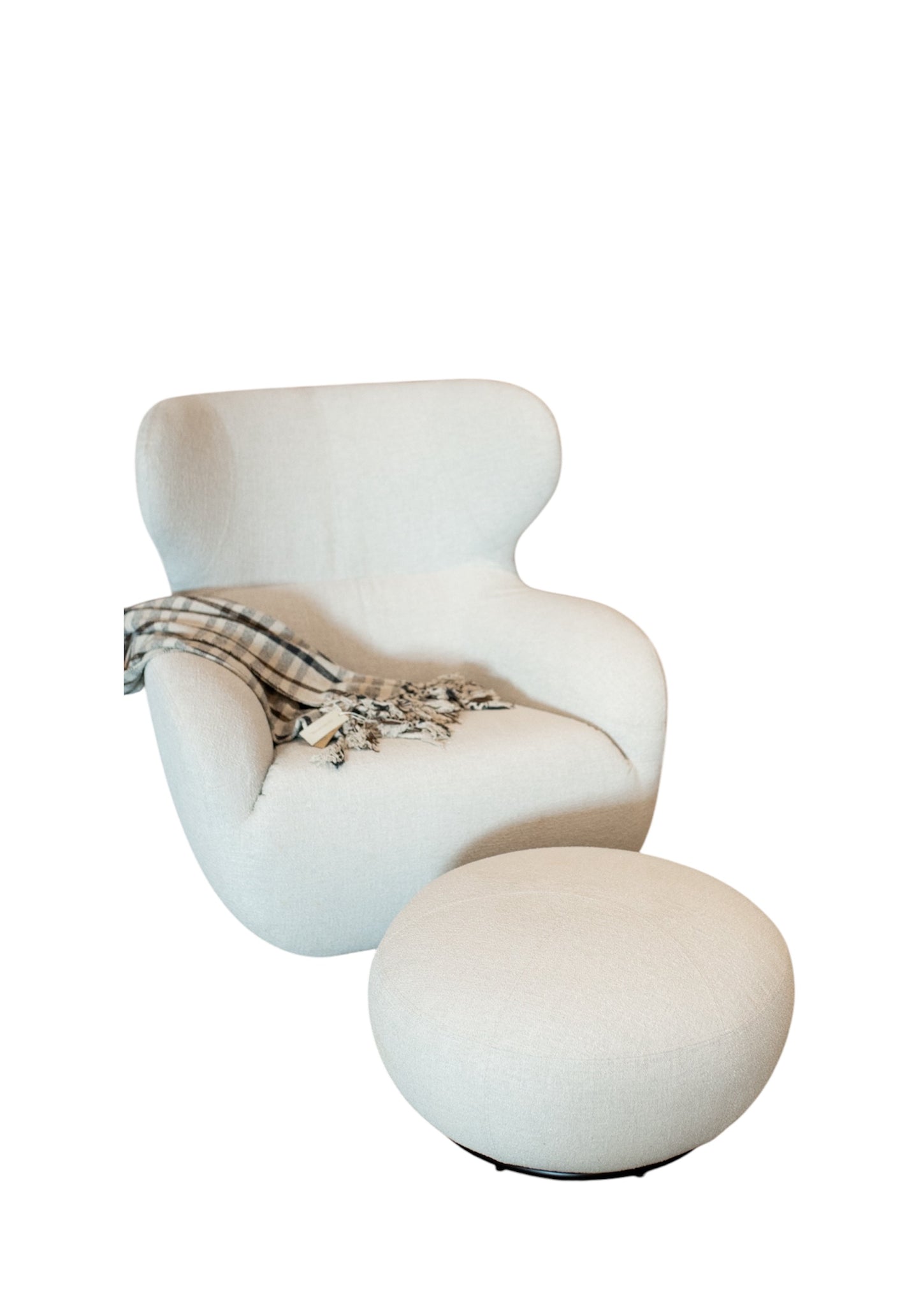 Shell Comfort Chair & Footstool