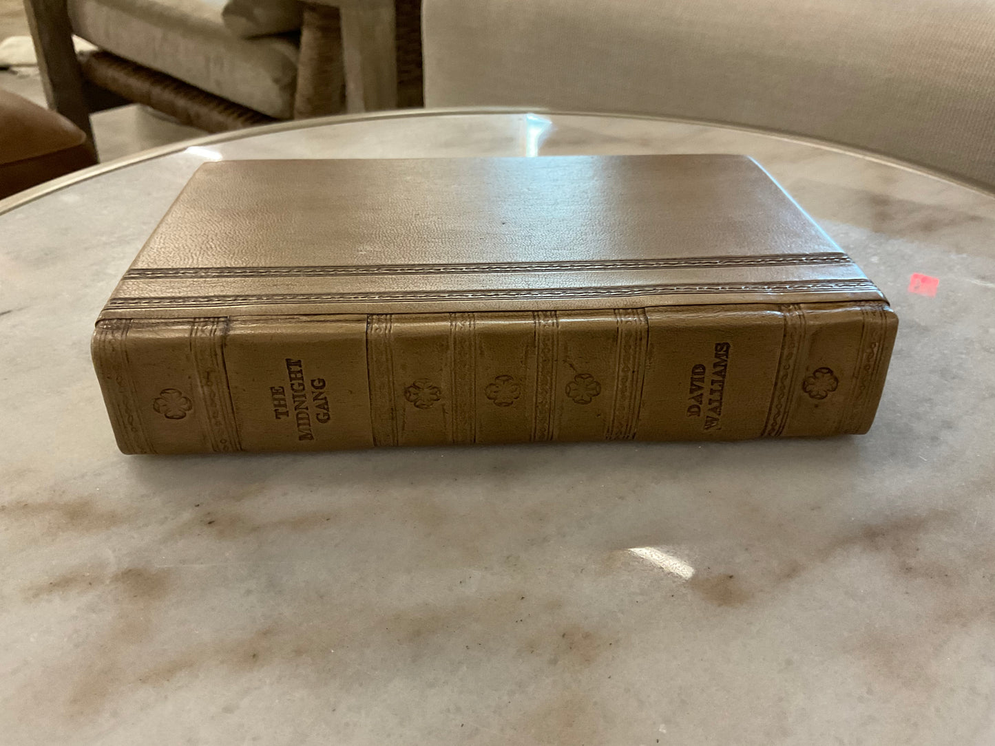 Tan Leather Decorative Book 8.75"x5.5"