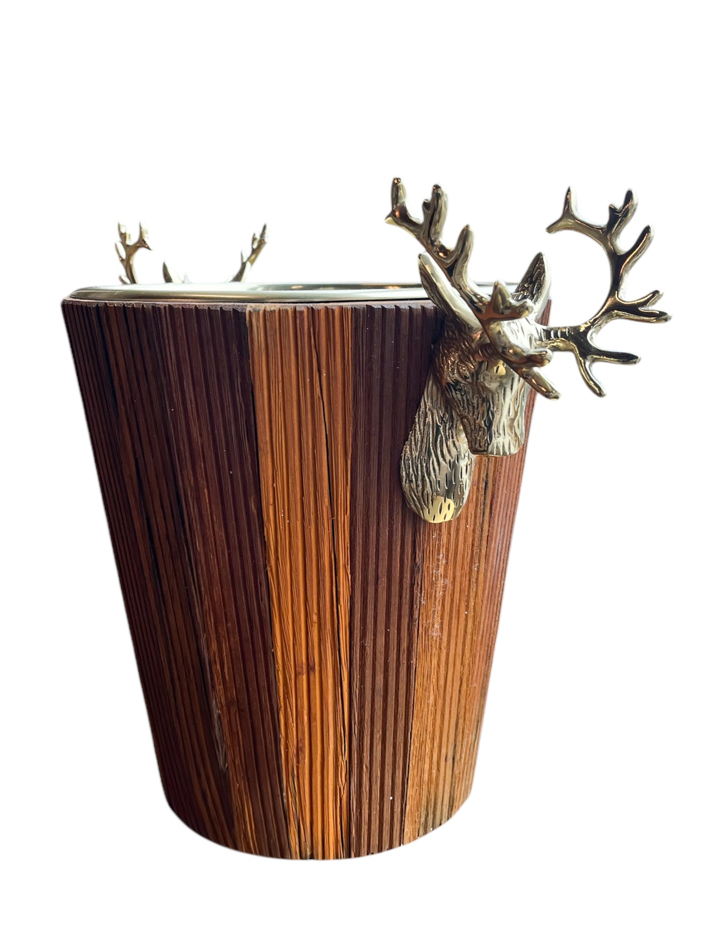 Wine Cooler w/ Brass Stags He
